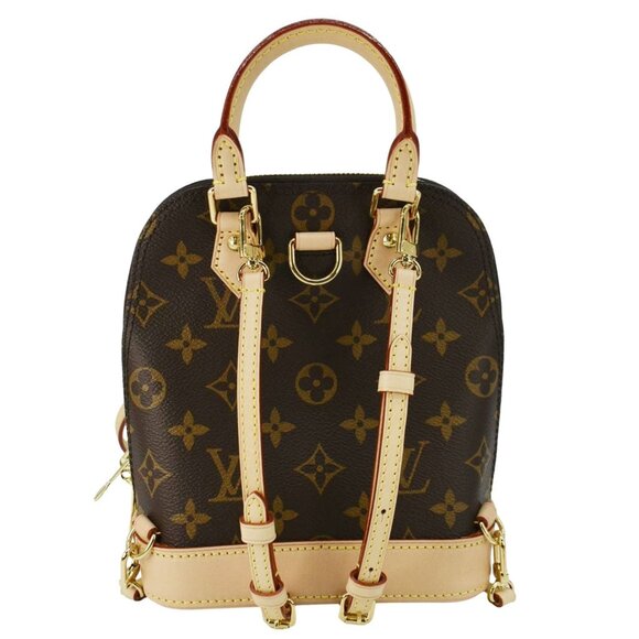 Louis Vuitton Alma Monogram Canvas Backpack Brown - Picture 4 of 12